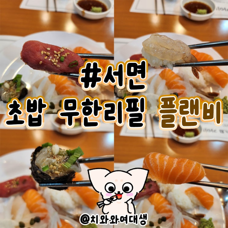  서면초밥 무한리필 플랜비 가성비 좋은 맛집