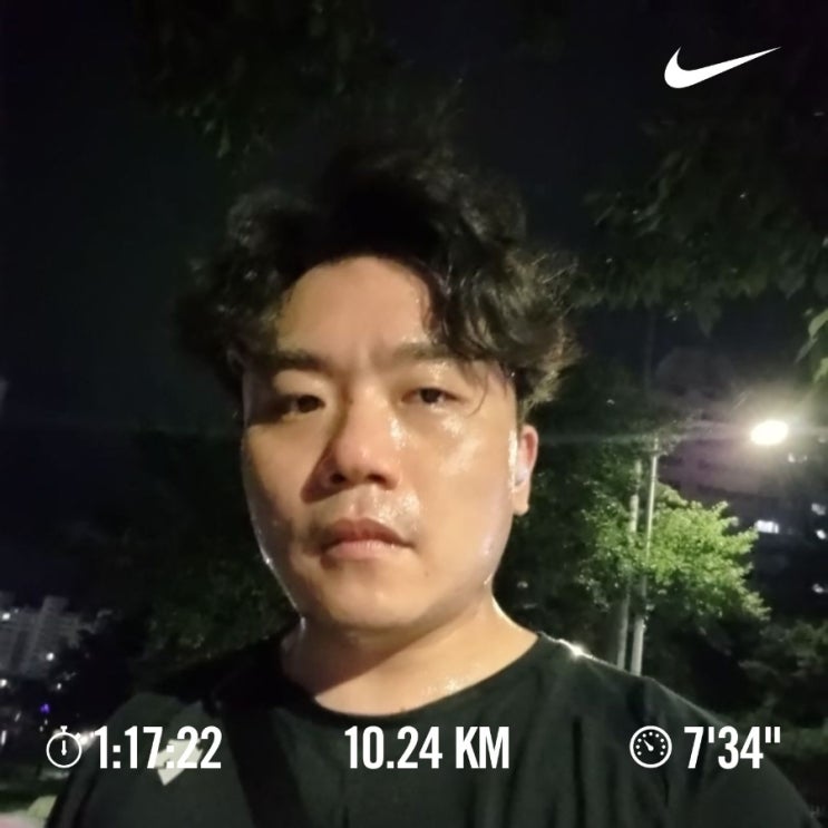매일 10km 러닝 달리기 챌린지 1458일 차