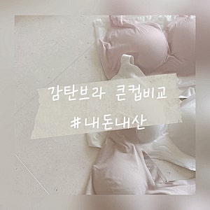 감탄브라 인견쿨 프리미엄 크림 스트랩형 런닝형 3종 큰컵브라 내돈내산 비교분석 후기