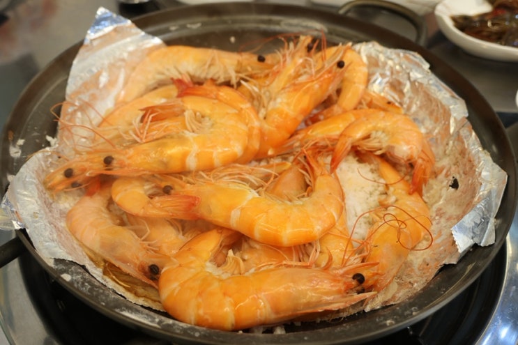  구리 갈매 왕새우직판장 강아지 동반 식당 새우구이 맛집