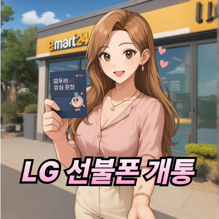  모두의 유심 원칩 구매 및 LG 선불폰 개통 방법