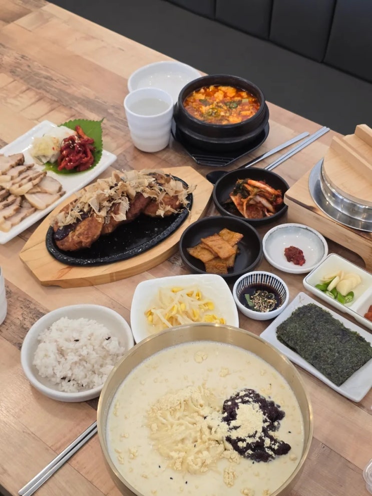  목포 평화광장 점심 맛집 도남 순두부찌개 콩국수