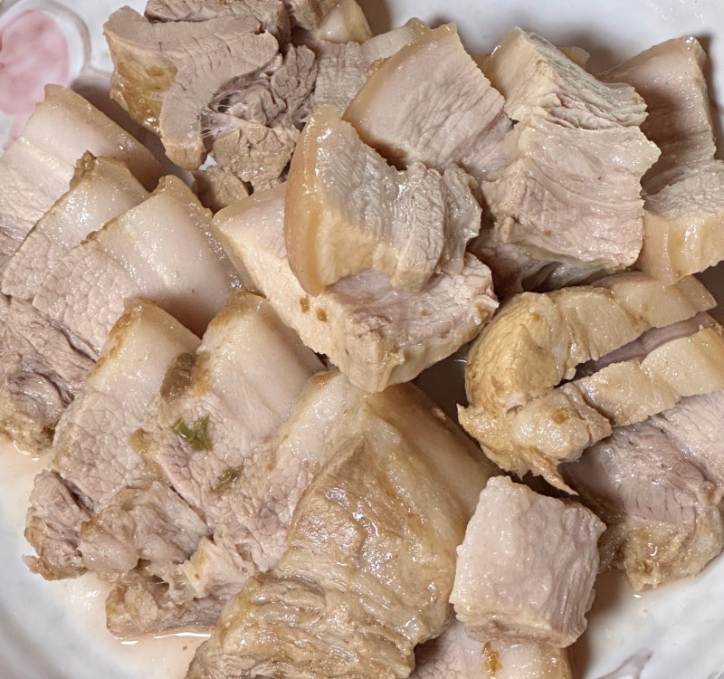 쿠첸 전기밥솥 만능찜 돼지고기 앞다리살 목살 수육 삶는법 레시피
