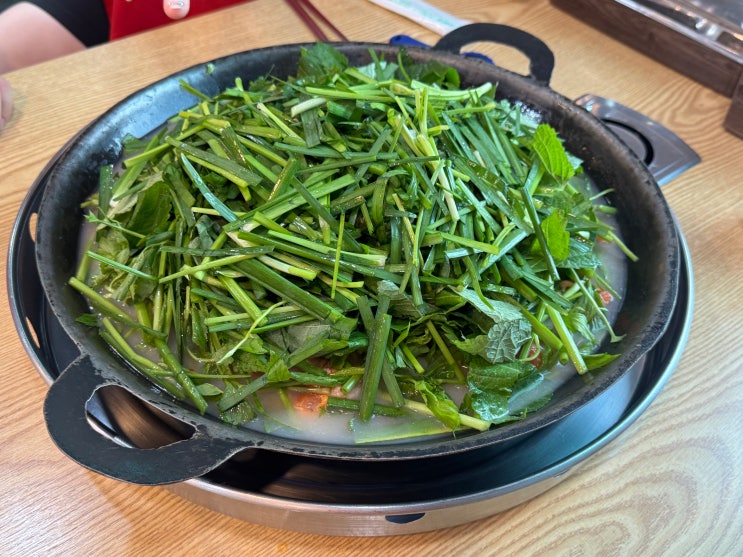  성원닭갈비 삼척 여름휴가 현지인 추천 맛집 미나리 물닭갈비
