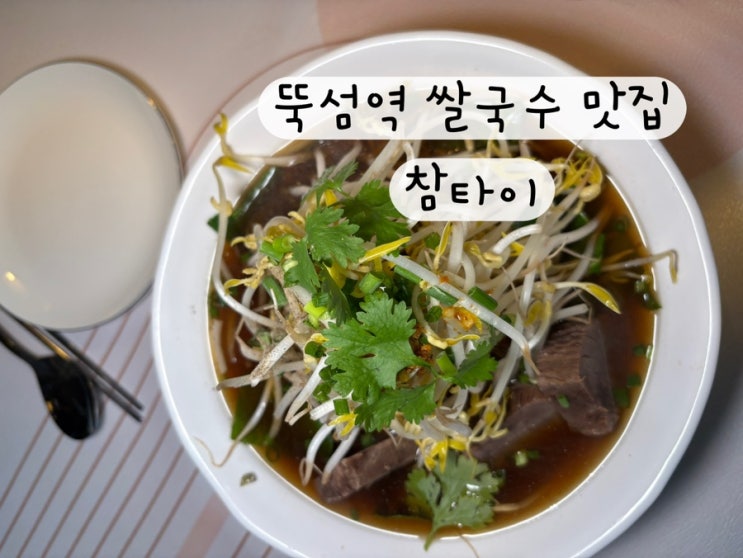  [성수 성동구] 태국 요리 뚝섬역 쌀국수 서울숲 쌀국수 뚝섬역 맛집 참타이