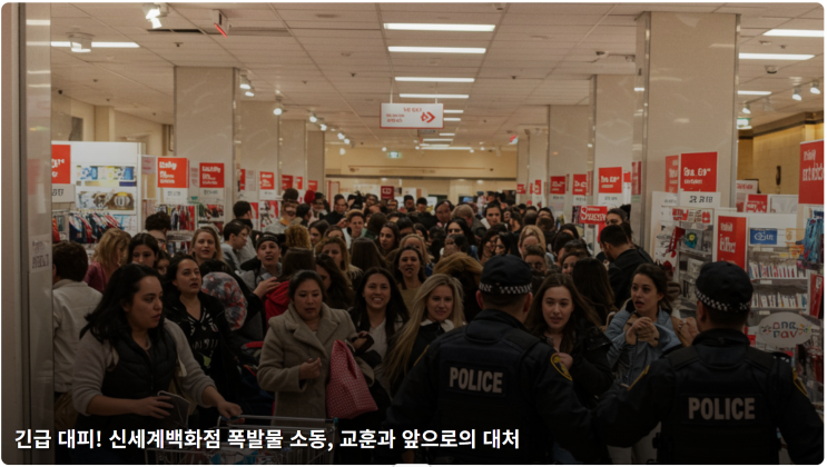  긴급 대피! 신세계백화점 폭발물 소동, 교훈과 앞으로의 대처
