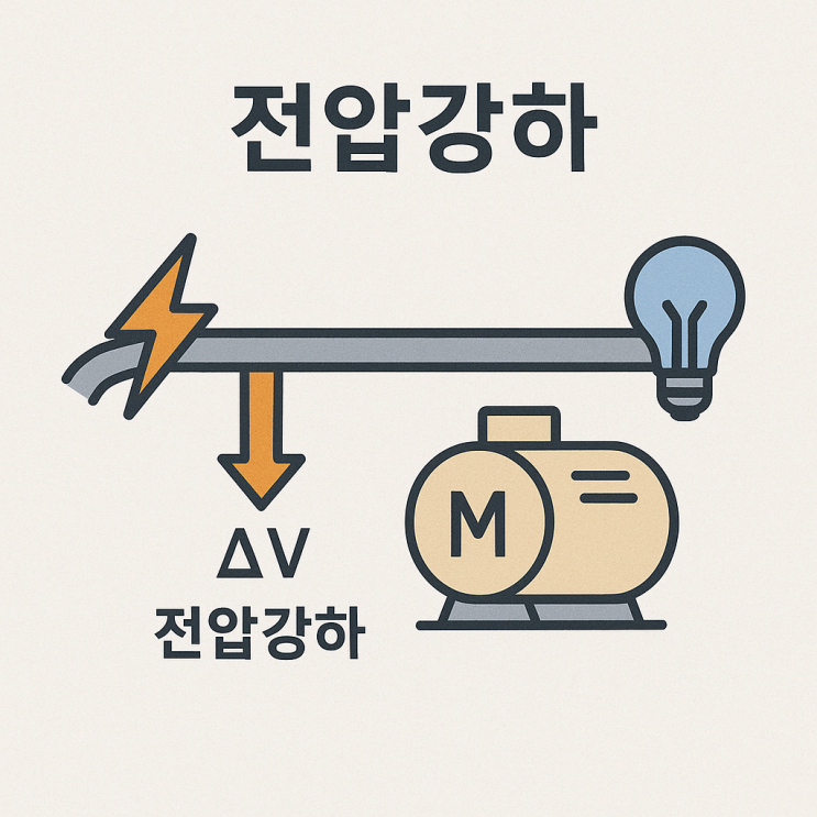  전압강하 뜻 공식 원인 원리 허용범위 계수 기준