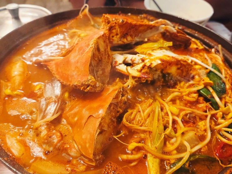  [인천 해장 맛집] 부평 삼산동 굴포천역 꽃게 전문점 "더꽃게" (feat.꽃게탕 + 가리비 치즈 오븐구이)