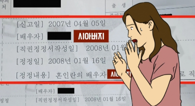 공무원 실수로 ‘시아버지와 혼인신고’