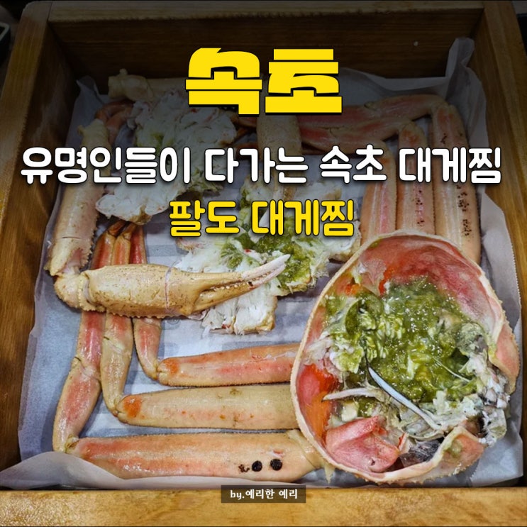  속초맛집 동명항대게 팔도대게찜, 2인 세트 후기