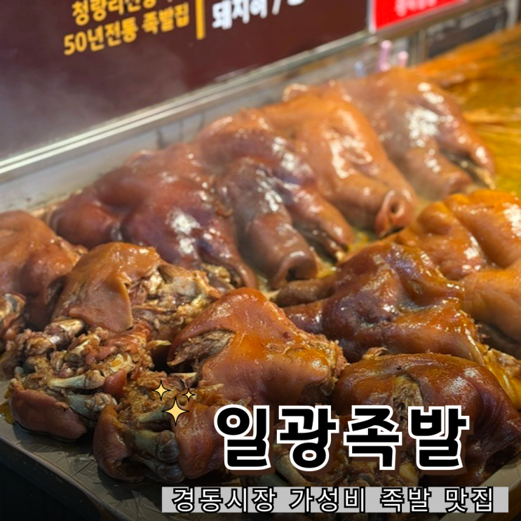  청량리 경동시장 족발 맛집 일광족발 솔직 후기 (왕족발, 돼지꼬리)