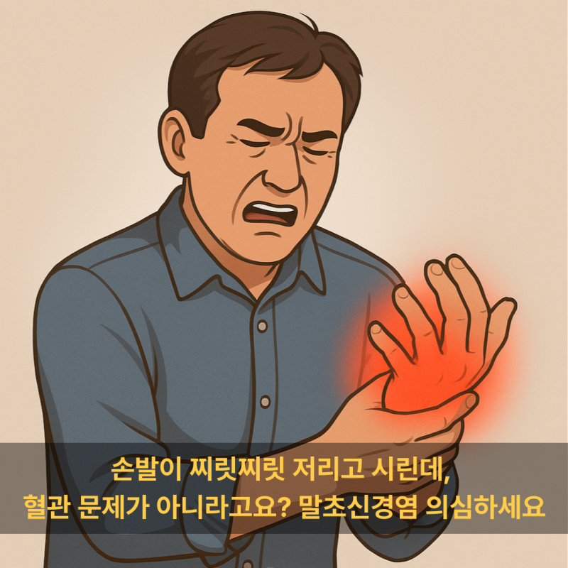 손발이 찌릿찌릿 저리고 시린데, 혈관 문제가 아니라고요? 말초신경염 의심하세요