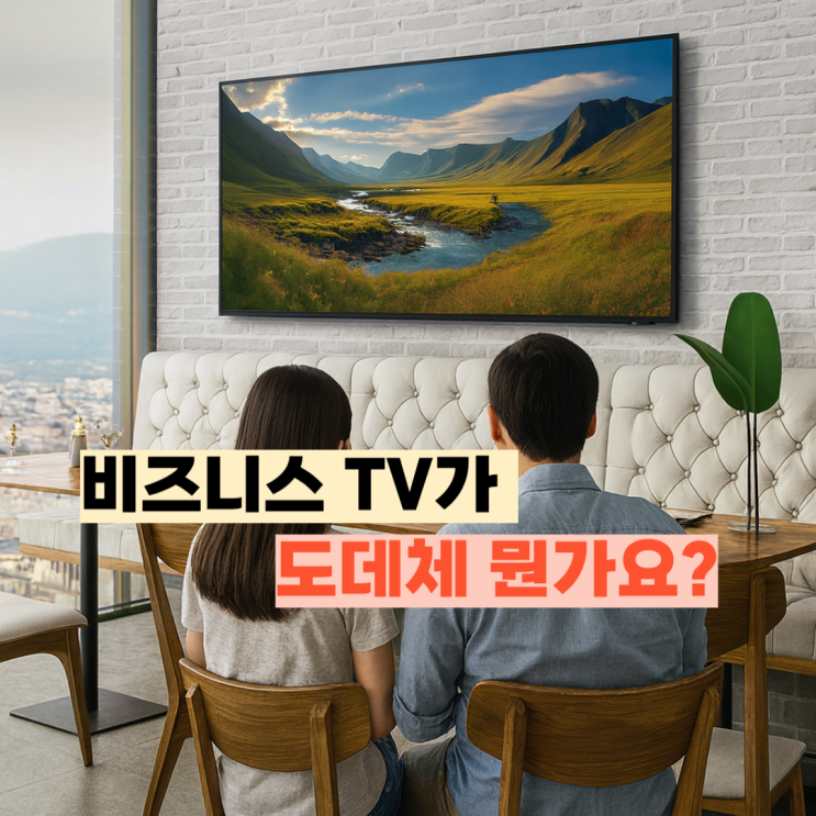  LH43BE-H 리뷰, 삼성 43인치 비즈니스용 TV