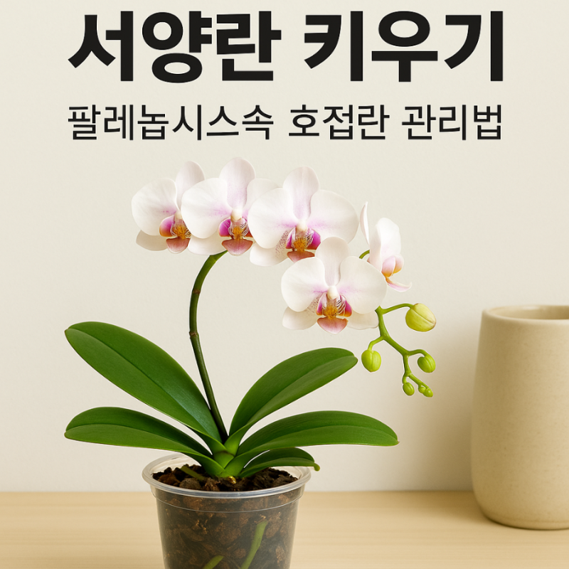서양란(서양난) 키우기 팔레놉시스속 호접란 관리법 관건은 물주기