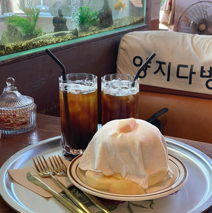  경주 황리단길 카페 양지다방ㅣ수플레 맛집,500원 운세뽑기