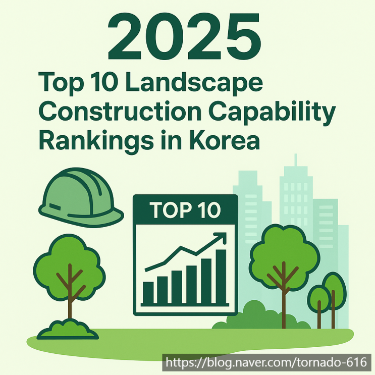   2025년 조경공사 시공능력평가 순위 전격 공개! (종합 & 전문건설 TOP 10)