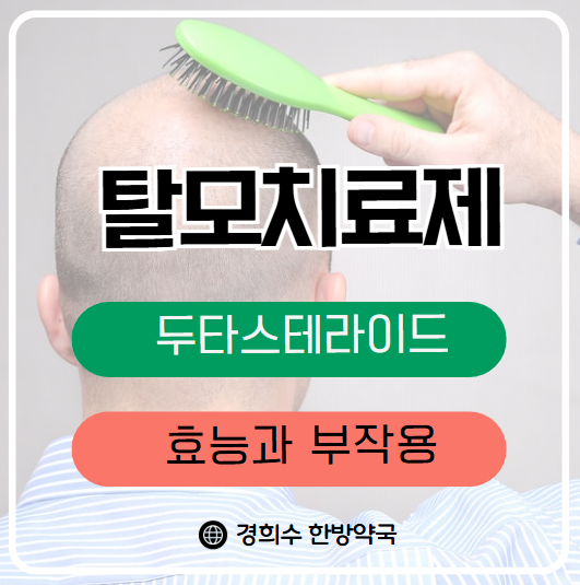  탈모치료제 두타스테라이드 효능과 부작용, 피나스테리드 (경희수 원장 분석)