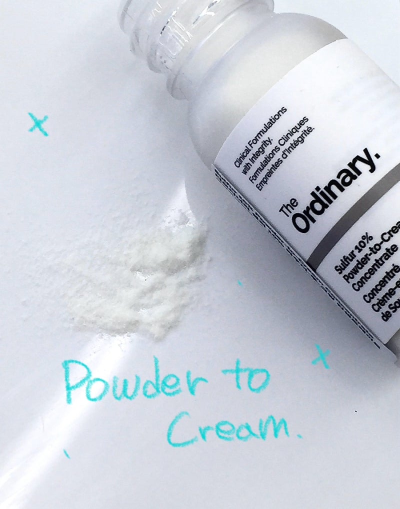 [The Ordinary] 여드름 패치 대신 톡톡! 디오디너리 설퍼 10% 파우더 투 크림 컨센트레이트