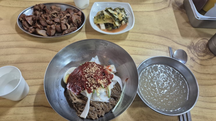  시원한 냉면과 숯불고기의 조화, 여름 봉담 맛집 [팔당냉면 화성점]