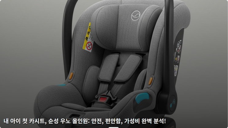  내 아이 첫 카시트, 순성 우노 올인원: 안전, 편안함, 가성비 완벽 분석!