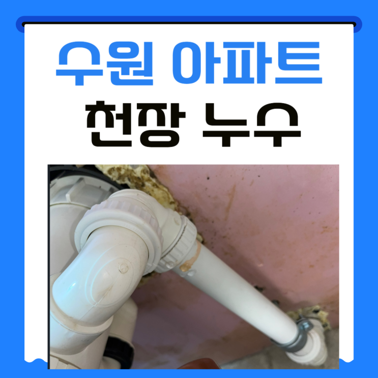  수원 천장누수, 팔달구 아파트 천장 안 뜯고 공사 가능한가요?