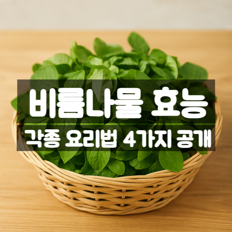  비름나물 효능 무침 등 다양한 요리법 총정리