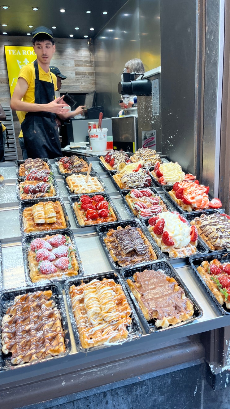  벨기에 브뤼셀 로열갤러리, 세이프스테이 숙소, Waffle Factory 와플과 오줌싸개 동상들