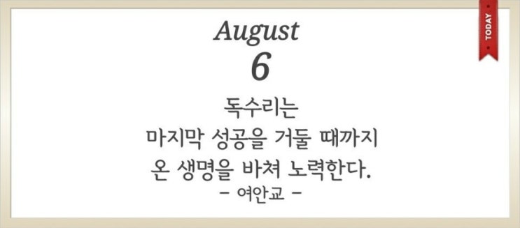  [일상의 기록] 8월 5일 :: 휴가 아닌 휴가. 그리고 조언을 주는 형님