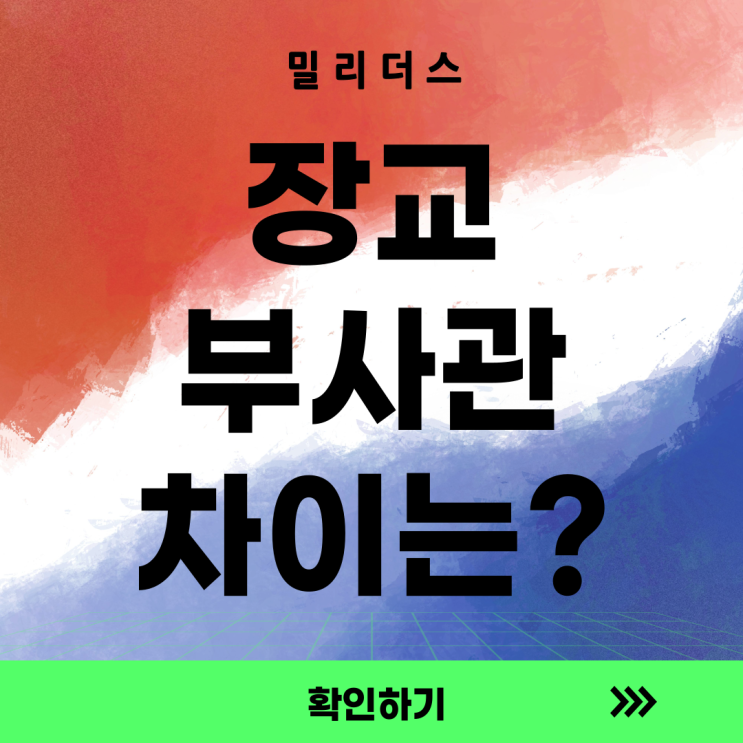 장교와 부사관, 무엇이 다를까? – 군 간부의 길을 묻다 [밀리더스] 국방인재교육기업