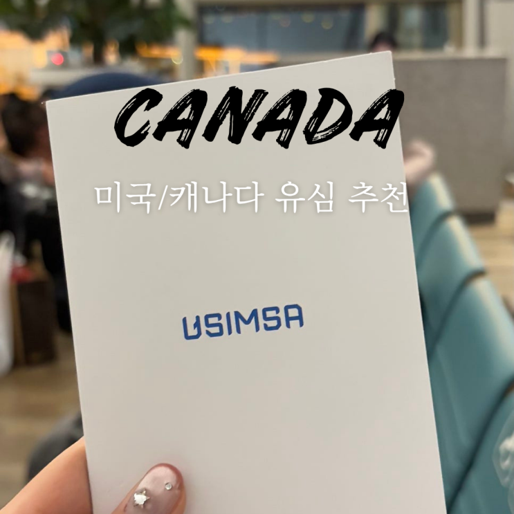 미국 캐나다 여행 필수템 유심사 유심