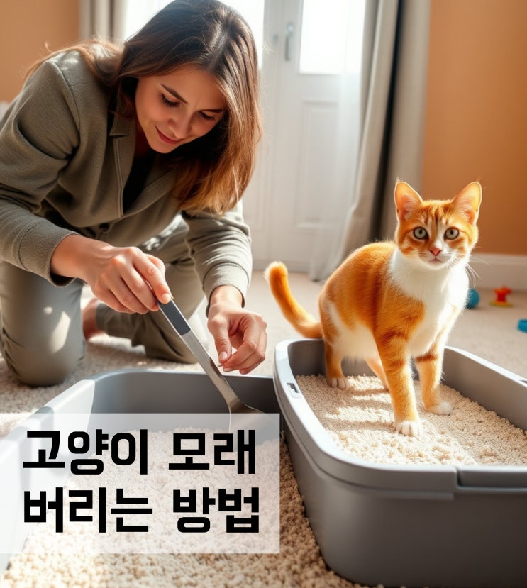  고양이 모래 종류별 버리는 방법과 유의사항