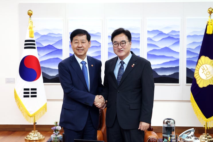 우원식 국회의장, <b>구윤철</b> 경제부총리·조현 외교부장관 연쇄... 