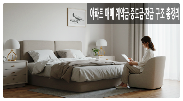  2025년 아파트 매매 계약금·중도금·잔금 구조 총정리｜지급 시기·비율·취소 시 환불까지