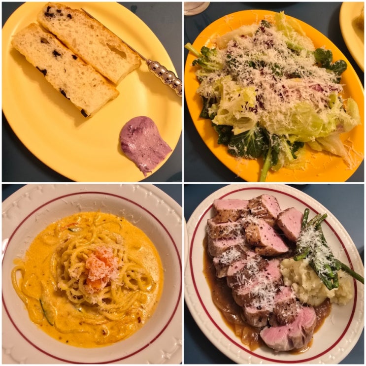  제주 애월맛집 『 마쿠파스타 』 흑돼지안심스테이크, 게살크림파스타, 하우스샐러드 찐만족후기