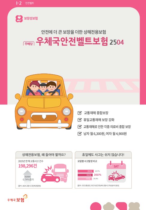 싸고 좋은 우체국 안전벨트 보험