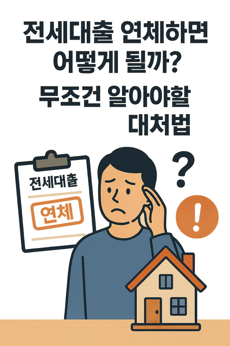  전세대출 연체하면 어떻게 될까? 무조건 알아야하는 대처법