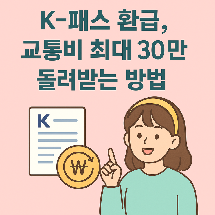  K패스 환급으로 교통비 절약! 청년·다자녀 필수 혜택