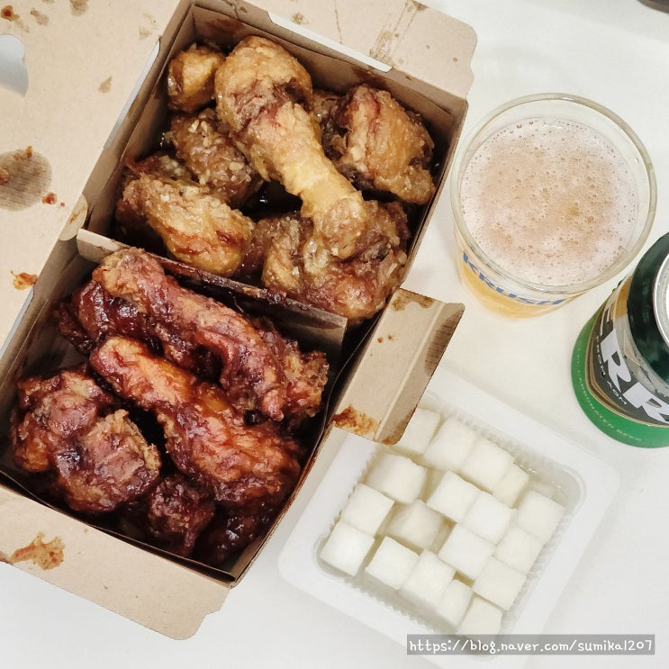  교촌치킨 신메뉴 허니갈릭 마라레드 반반한마리 세트