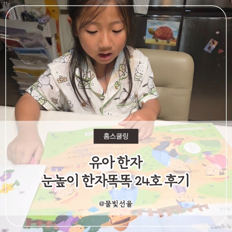  유아 한자 눈높이 한자똑똑 24호 후기