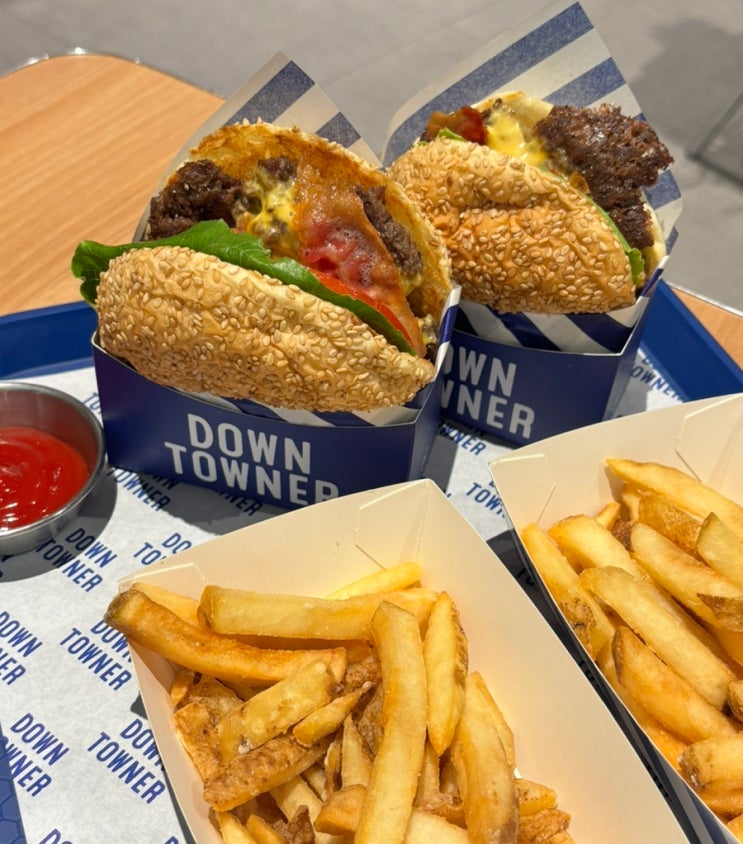 롯백 버거맛집 다운타우너(+ SKT할인)