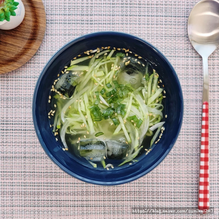  오이냉국 레시피 간단하게 미역 없이 깔끔하게 만들기
