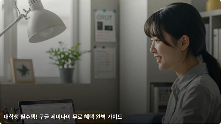  대학생 필수템! 구글 제미나이 무료 혜택 완벽 가이드