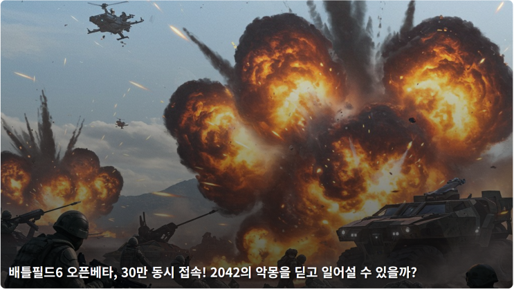  배틀필드6 오픈베타, 30만 동시 접속! 2042의 악몽을 딛고 일어설 수 있을까?