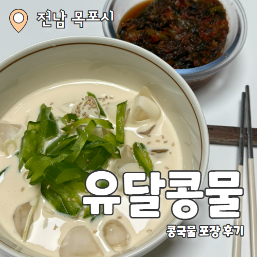  유달콩물 : 목포 유명 콩물 콩국수 맛집 내돈내산 포장후기 (서울까지 안전포장)