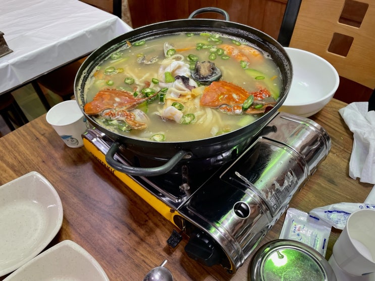  [태안]몽산포항 맛집 단체 가능! 해물칼국수+물회 푸짐하게 먹은 후기