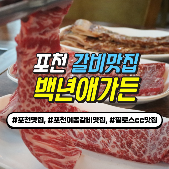  [포천맛집 백년애가든] 포천이동갈비맛집으로 소문난 힐마루cc 라운딩하기전 식후경 추천