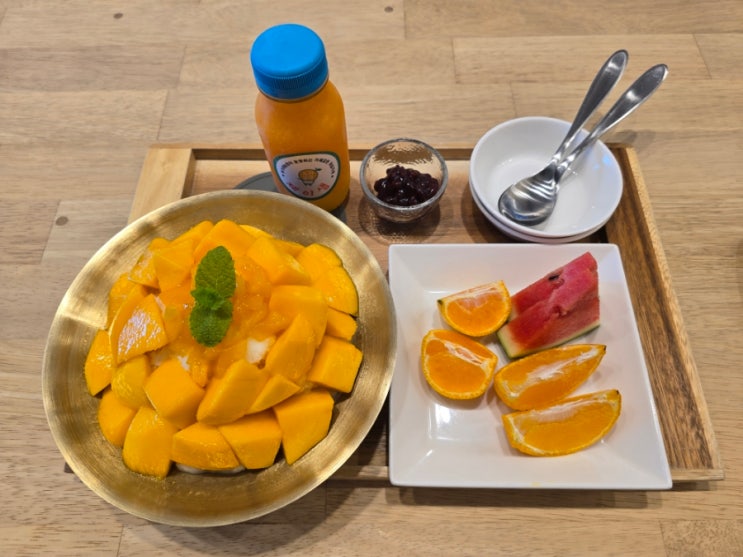  제주 상가리야자숲 인근 망고빙수맛집 『 제이샘 』 제주 애플망고빙수