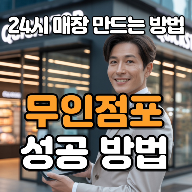  무인점포창업, 인건비 걱정 없는 24시간 매장 만드는 과정
