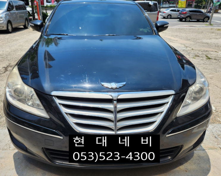  제네시스BH 순정네비게이션 화면백화 화면출력불량 수리