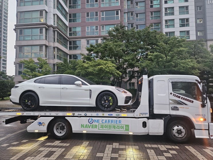   포르쉐 파나메라 E-하이브리드 부산 동래구 → 포항 북구 캐리어탁송! 수입차 · 어부바 · 장거리 · 카캐리어 · 견인 · 셀프카 · 프리미엄 전문 운송 서비스 
